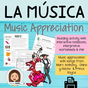 Preview of La Música Latina / Latin Music Appreciation Activity Packet