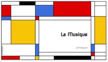 Preview of La Musique FULL Unit - Core French Grade 7 & 8