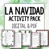 La Navidad Actividades Spanish Activities for Christmas