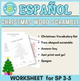 La Navidad- Word Scramble. SP 1-3