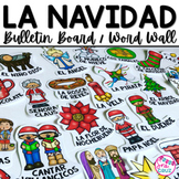 La Navidad Spanish Christmas Vocabulary Word Wall Bulletin Board