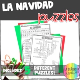 Christmas Spanish Vocab Puzzles | la Navidad | Word Search