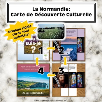 La Normandie Carte De Decouverte Culturelle By Stem Roots Tpt