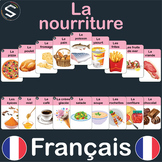 La Nourriture FRENCH "FOODS" Vocabulary Flash Cards, (9x6c