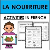 La Nourriture: French Food Vocabulary WORKSHEETS/ACTIVITIES