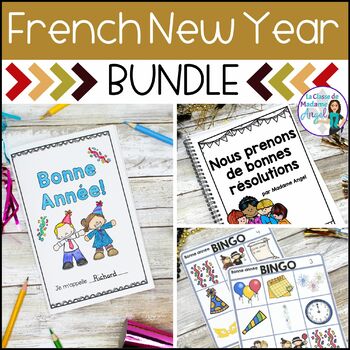Preview of La Nouvelle Année | French New Year's BUNDLE | Le Nouvel An