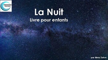 Preview of La Nuit- French easy reader + Interpretive Task