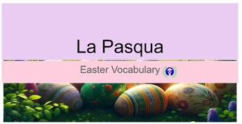 Preview of La Pascua, Spanish Easter Vocabulary no Prep vocab.