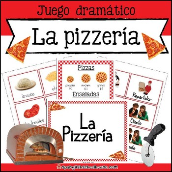 Preview of La Pizzería - Pizza Shop in Spanish - Restaurant Dramatic Play Center