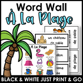 La Plage Vocabulary Flashcards FSL | Lexique