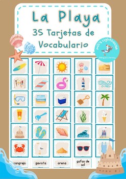 Preview of La Playa - Tarjetas de Imágenes y Vocabulario
