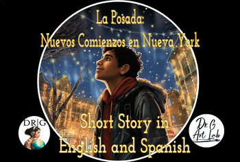 Preview of La Posada Navidad Christmas Spanish English Story Reading Printable Video Audio