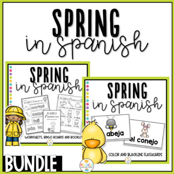 Preview of Spring in Spanish Activity Pack Bundle - La Primavera