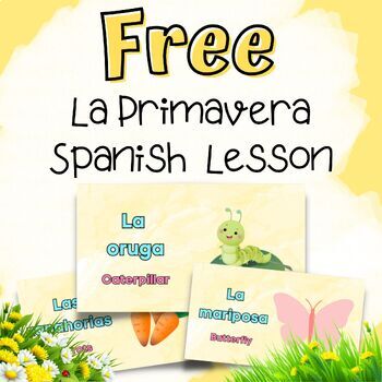 Preview of La Primavera - FREE Presentation of Spring in Spanish