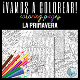 La Primavera SEL Coloring Aprendizaje Socio-Emocinal Sprin