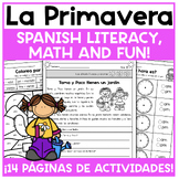 La Primavera Spring Worksheets in Spanish Reading Comprehe
