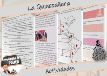 Preview of La Quinceañera | Readings + Activities