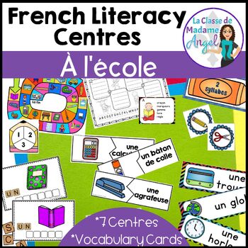 Preview of La Rentrée Scolaire | French Back to School Vocabulary Centres and Activities