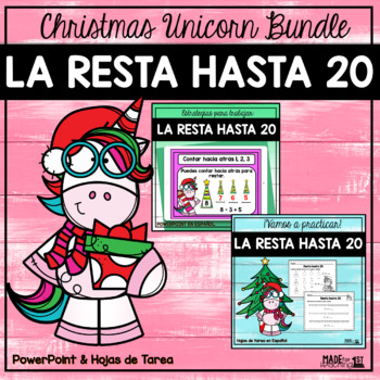 Preview of La Resta hasta 20 Bundle | Spanish Activities