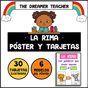 Preview of La Rima: Póster y Tarjetas | Distance Learning