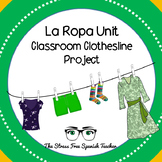Spanish LA ROPA Clothing PROJECT Clothesline TENDEDERO