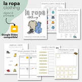 La Ropa / Clothing | Digital & Printable Spanish Interacti