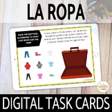La Ropa Clothing in Spanish DIGITAL Task Cards Boom Cards