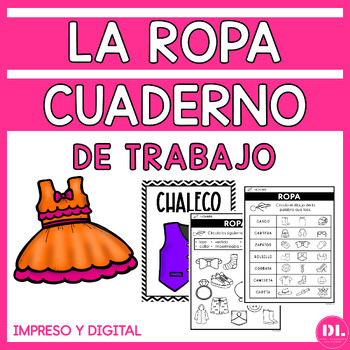 Preview of La Ropa | Cuaderno de Trabajo | Clothes Spanish Workbook