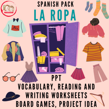 Preview of SPANISH THE CLOTHES: LA ROPA. Pack to learn the CLOTHES in Spanish