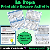 La Ropa Printable Escape Activity | Low-Prep | Spanish Vocabulary