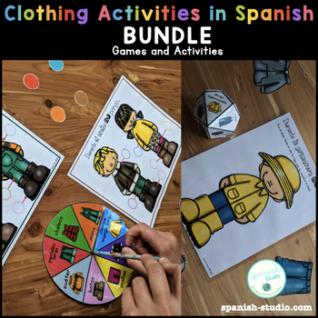 Preview of Clothes in Spanish BUNDLE