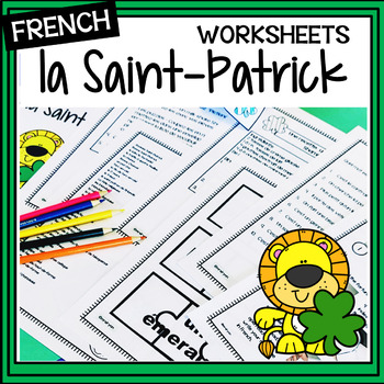 Preview of French La Saint-Patrick/Saint Patrick’s Day - Activities/Puzzles/Recipe