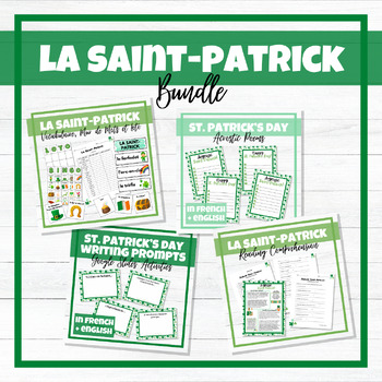 Preview of La Saint-Patrick - French St. Patrick's Day - BUNDLE!