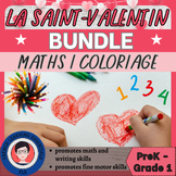 La Saint-Valentin Bundle | Coloriage | Les nombres 1 à 20 | Maths
