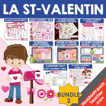 Preview of La Saint Valentin Bundle: French Valentine's Day Bundle 2 (30%)