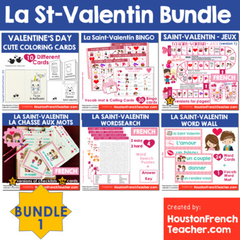 Preview of La Saint Valentin Bundle: French Valentine's Day Bundle (30%)