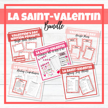 Preview of La Saint-Valentin - French Valentine's Day - BUNDLE!