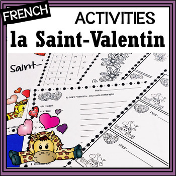 French La Saint Valentin Valentine S Day Activities Cards Word Search More