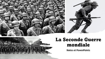 Preview of La Seconde (Deuxième) Guerre mondiale - Notes