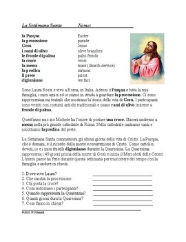 Preview of La Settimana Santa Lettura: Italian Reading on Holy Week and Easter