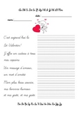Écriture cursive - La St Valentin