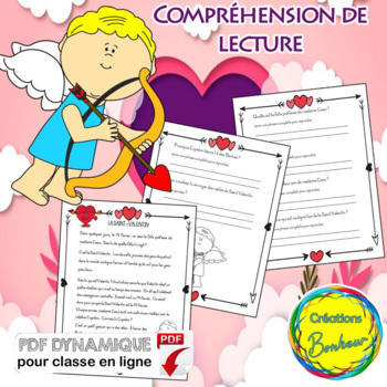 Preview of La St-Valentin - Compréhension de lecture