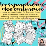 La Symphonie des animaux! French Music Worksheets on Wild 