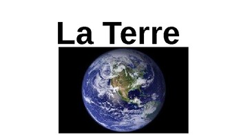 Preview of La Terre ppt