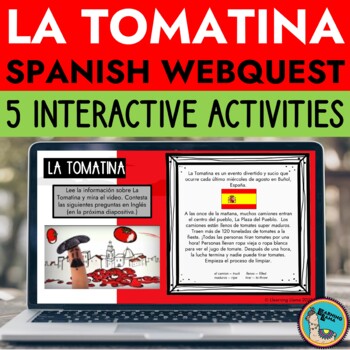 Preview of La Tomatina in Spain Webquest