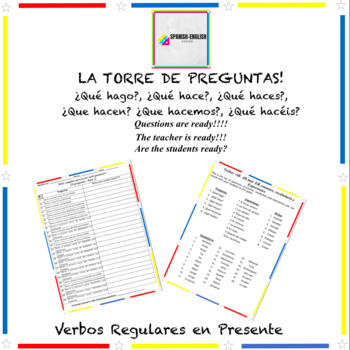 La Torre De Preguntas Verbos Regulares En Espanol By Spanish