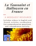 La Toussaint et Halloween en France - Webquest
