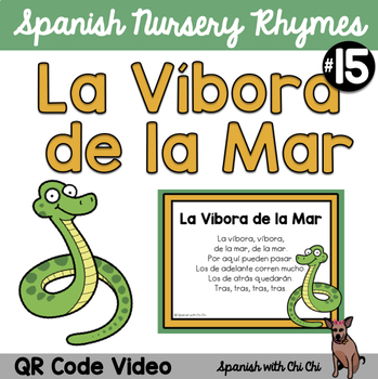 Preview of La Víbora de la Mar Cancion Infantil Spanish Nursery Rhyme Song