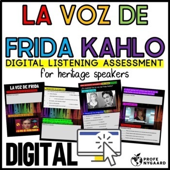 Preview of La Voz De Frida Kahlo: Digital Listening Assessment