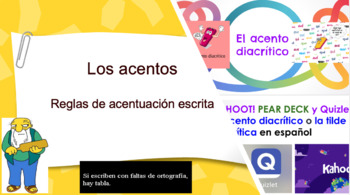 Preview of La acentuación en español | Complete Lesson and Bundle | Spanish Accents